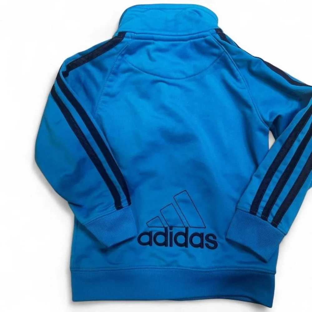 Blue‎ Adidas track suit jacket size 3T EUC